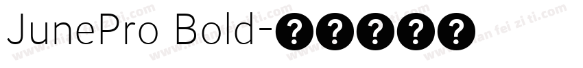 JunePro Bold字体转换